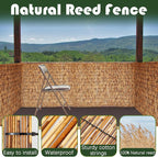 Barydat 1 Pcs 3 x 10 ft Reed Fence Roll, 85% Shade Bamboo Privacy Screen - Image 7