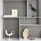 VEELIKE Lustre Brown Grasscloth Wallpaper Textured Woven Wallpaper Peel and - Image 7
