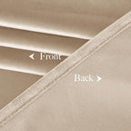 NICETOWN Beige Velvet Curtains 102 inches Long 52 inch Wide 2 Panels, Luxury - Image 8