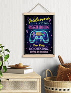 Foritho Neon Welcome to the Game Room Sign Poster Wall Art Framed, Cool Gaming - Image 2