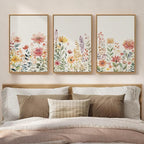 Framed Watercolor Floral Wall Art - Image 2