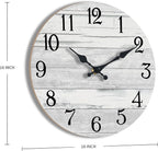 KECYET Wall Clock Battery Operated 16 Inch Large Gray Silent Non Ticking - Image 2