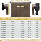 Shade&Beyond Outdoor Roller Shades 4' W x 8' H Cordless Patio Roll Up Blinds - Image 3