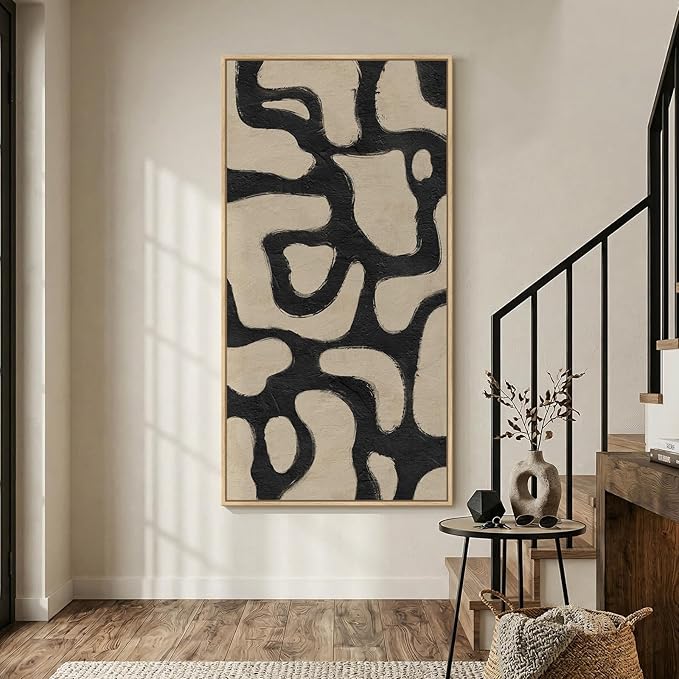Oversized Framed Abstract Horizontal Wall Art - Image 8