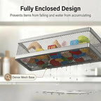 PUSDON 5-in-1 16.5" Extra Long Slim Wall Mount Wrapped Mesh Kitchen Organizer & - Image 3