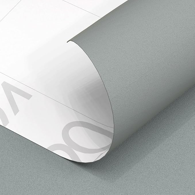 Yancorp 16"x394" Matte Gray Contact Papaer Peel and Stick Wallpaper Vinyl Wrap - Image 7