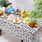 Chuangdi 2pcs 4.5 x 9 Feet Brick Wallpaper Peel and Stick Backdrop Tablecloth - Image 4