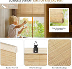 LazBlinds Cordless Bamboo Roll Up Shades - Image 2