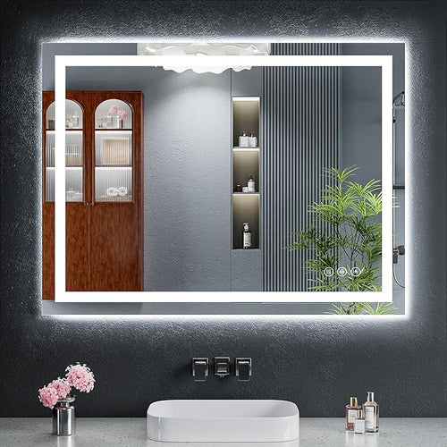 40"x32" LED Bathroom Mirror by MYSUNORIA
