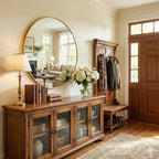 Antok 24 Inch Round Mirror for Wall, Round Bathroom Mirror, Circle Wall Mirrors - Image 9