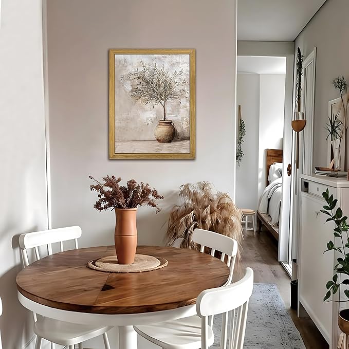 Vintage Olive Tree Canvas Wall Art, Farmhouse Aesthetic Oil Painting, Rustic - Image 6