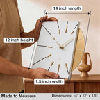 Driini Clocks Mid Century Modern Wall Clock - Image 3