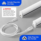 Barrina (Pack of 6 LED T5 Shop Light 3FT, 6500K Super Bright White, Utility - Image 4