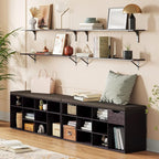 DINZI LVJ Long Wall Shelves, 39.4Inch Wall Mounted Shelves Set of 2, Extra - Image 2
