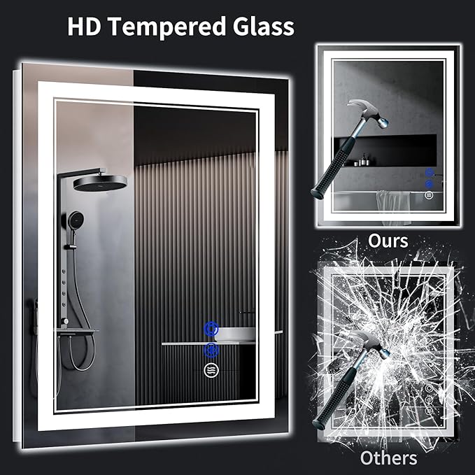 40"x32" LED Bathroom Mirror - Image 6