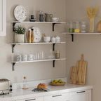 DINZI LVJ Long Wall Shelves, 55.1Inch Wall Mounted Shelves Set of 2, Extra - Image 8