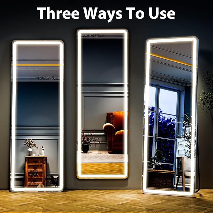 Full Length Mirror with LED Lights, LED Mirrors Full Length Floor Mirror Full - Image 5