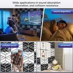 12 Pack 2-Layer Soundproof Wall Panels, 1.1lb/ft* High Density, Thicker 0.43 in - Image 6
