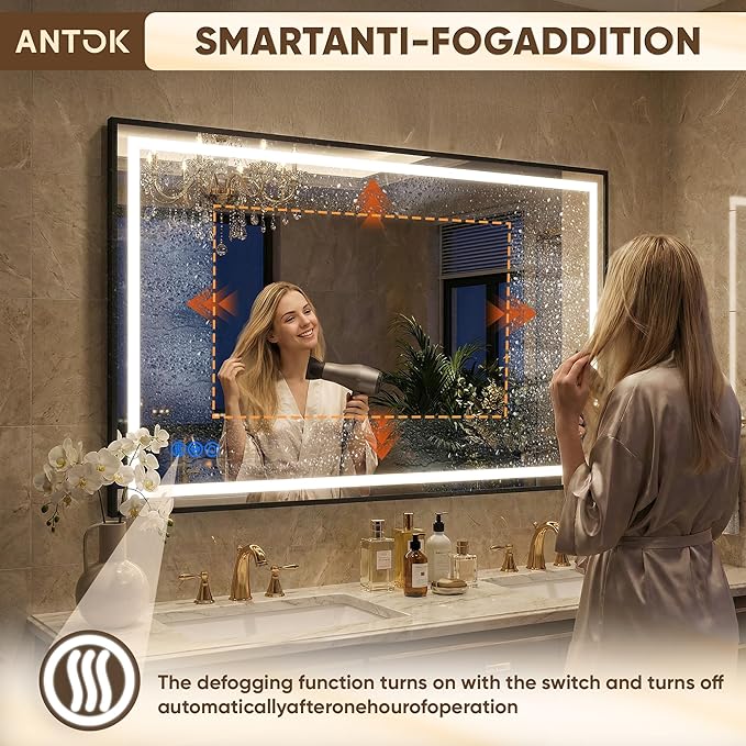Antok 30X40 LED Bathroom Mirror - Image 6