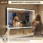 Antok 72X32 LED Bathroom Mirror - Image 4
