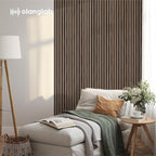 Olanglab Wood Wall Panels 4 Pack, Wood Slat Acoustic Wall Panels, 94.5"x12.6" - Image 6