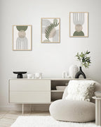 HesenDot Unframed Boho Sage Green Canvas Prints, 12x16in Botanical Line Wall Art - Image 6