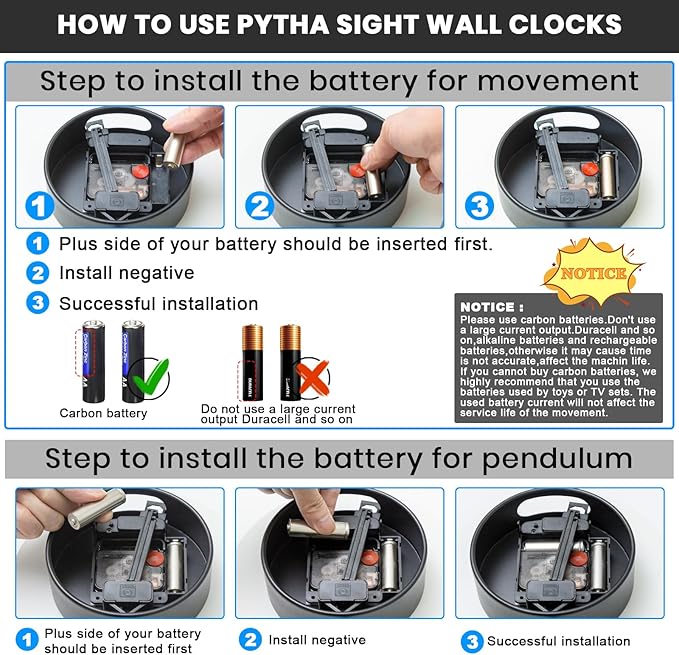 30.7×20 Inch Large Modern Decorative Wall Clocks - Image 7