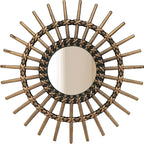 Retro Gold Mirrors for Wall Pack of 3. Round Mirrors. Decorative Mirrors.Small - Image 4