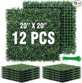 KASZOO 12 Pack 20"x20" Grass Wall Panels by HOME