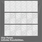 AMZDEPOT 3D Wall Panels for Interior Wall Decor, 3 Layout Options PVC Textured - Image 3