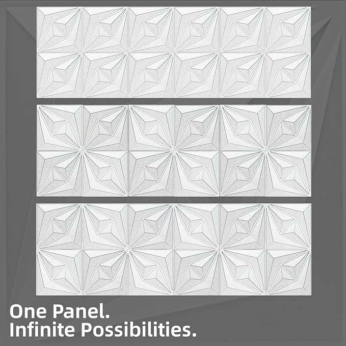 AMZDEPOT 50 Pack 3D Wall Panels - Image 3