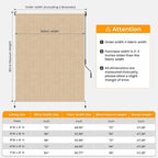 HOMEDEMO Outdoor Roller Shades for Patio, Sun Roller Shade Cloth Roll Blinds - Image 5