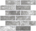 8-Pack 3D Faux Brick Acoustic Wall Panels, 11.8" x 11.8" PET Soundproof & Noise by premiumqualitypeelandsticktile