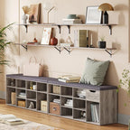 DINZI LVJ Long Wall Shelves, 39.4Inch Wall Mounted Shelves Set of 2, Extra - Image 2