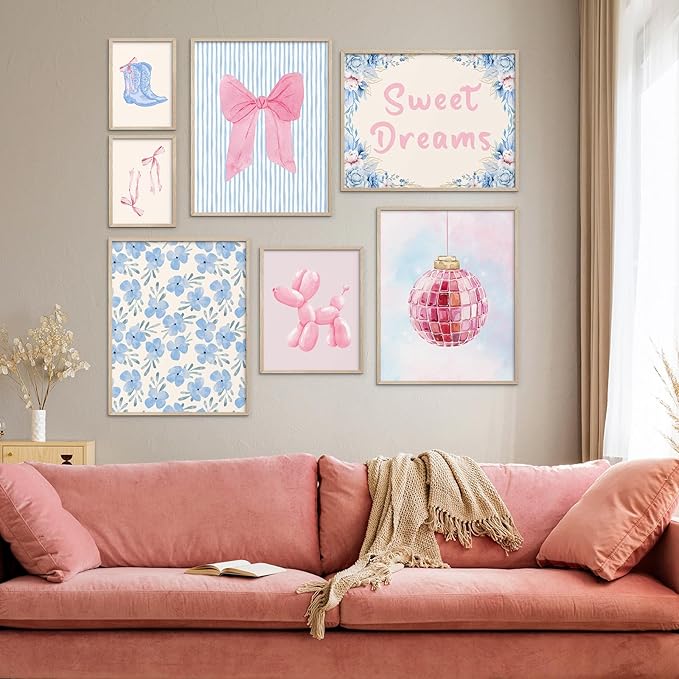 Habseligkeit Pink Posters for Room Aesthetic, Cute Wall Art Prints, Wall Decor - Image 4