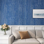 Livelynine 15.8x394 Navy Blue Peel and Stick Wallpaper Dark Indigo Textured - Image 4