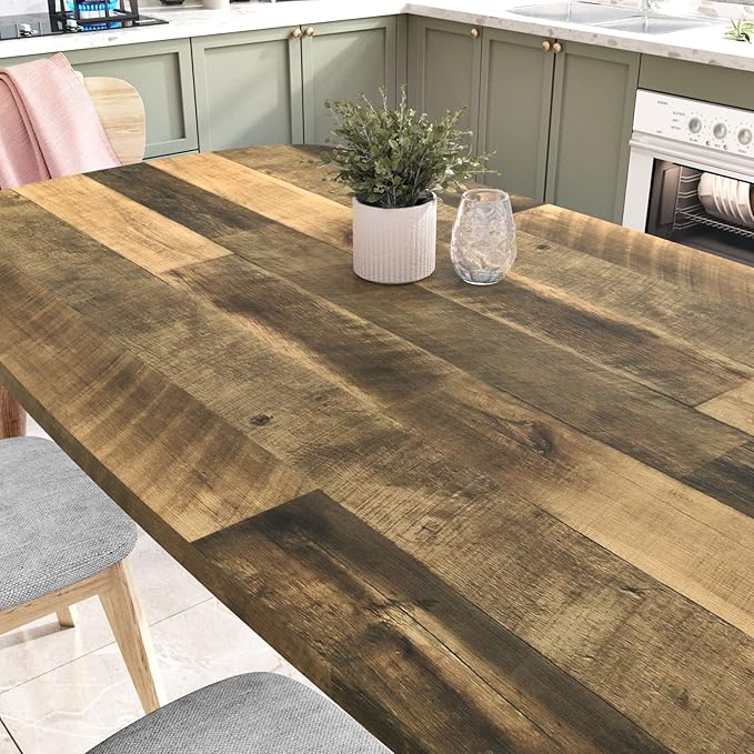 WESTICK Wide Brown Faux Wood Wallpaper - Image 5