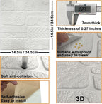 YU LI 3DH 3D Wall Panels Peel and Stick Faux Stone Wall Panel Blue 20-Pack Faux - Image 6