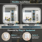 40x36 LED Bathroom Mirror with Lights, Backlit and Front Lit Anti-Fog Lighted - Image 6