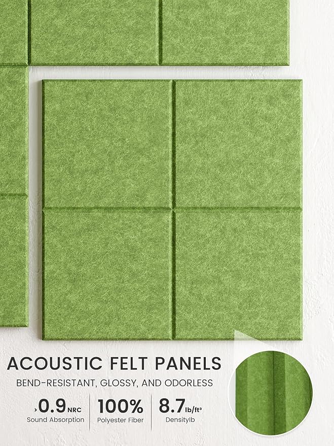 Bumusty Large Felt Bulletin Board, 30 Push Pins, 70 Adhesive Tabs, Kelly Green - Image 3