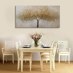 VHMING Abstract Wall Art Gold Tree of Life Artwork Canvas Painting Textured - Image 6