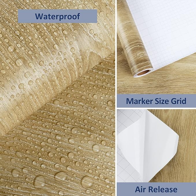 WESTICK Peel and Stick Countertops Kitchen Wood Contact Paper Waterproof Wood - Image 7