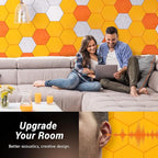 12 Pack Hexagon Acoustic Panels, TONOR 12"x 10"x 04" High Density Sound Proof - Image 4