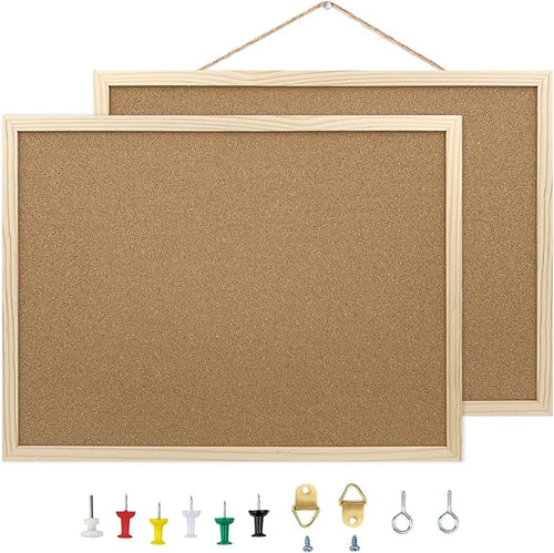 2 Pack Cork Board Bulletin Board, 15.7"X 11.81" inches by BGJRBY