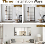 Window Mirrors for Wall Decor, Large Wall Mirrors Decorative Window Pane 28 x 55 - Image 4