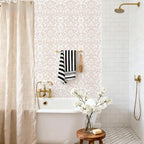 YXTII 17.3"×78.7" Pink Peel and Stick Wallpaper, Floral Wallpaper - Image 6