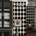 Simon&Siff Retro Checkered Peel and Stick Wallpaper Black and White Cream - Image 6