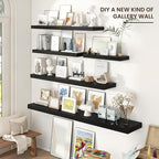 Venusmiles Floating Shelves for Wall 55 inch Long, Engineered Wood Large Wall - Image 6