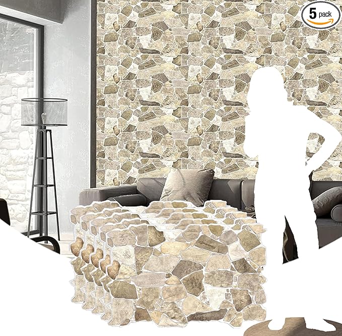 Dundee Deco 3D Stone Wall Panels PVC by DundeeDeco