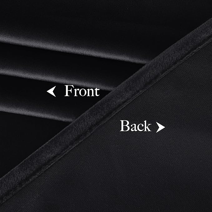 NICETOWN Black Out Velvet Curtains 108 inches Long Blackout - Image 8
